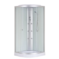 Душовий бокс STRONG SBH-02-FB-90x90x215/SATIN/гідромасаж/низький піддон(MI6890)